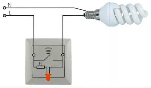 Лампы, подключенные через выключатели