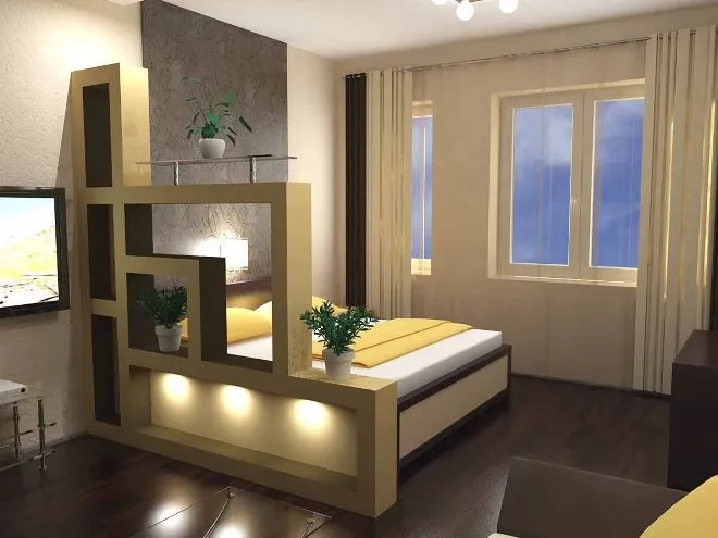 Как обустроить спальную зону в однокомнатной квартире