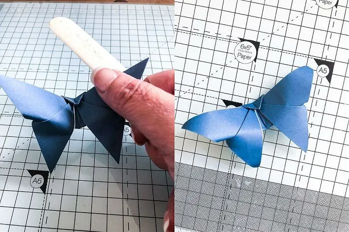 Бабочки оригами: этапы складывания 17-18
