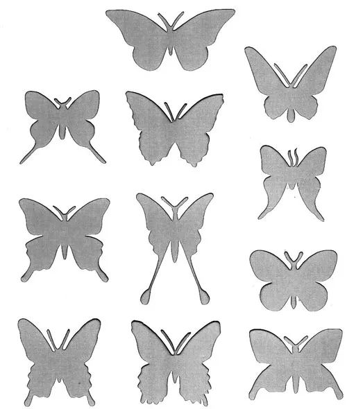 Бабочки ручной работы из полосок цветной бумаги 8