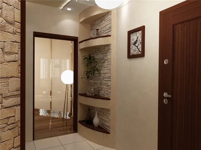 Комбинация обоев в прихожей может помочь создать уникальный интерьер комнаты, а также визуально расширить ее.