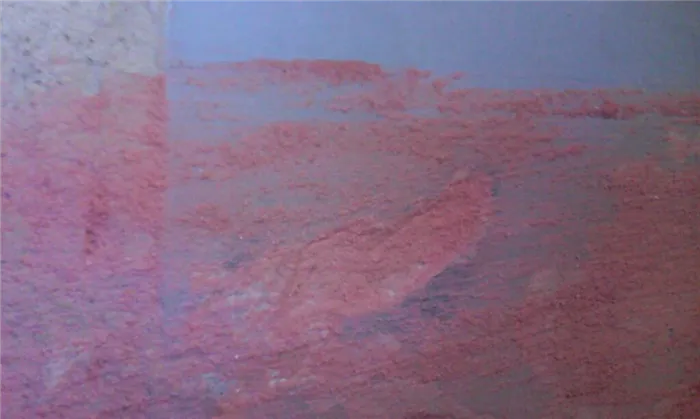 Контакт бетона с масляной краской