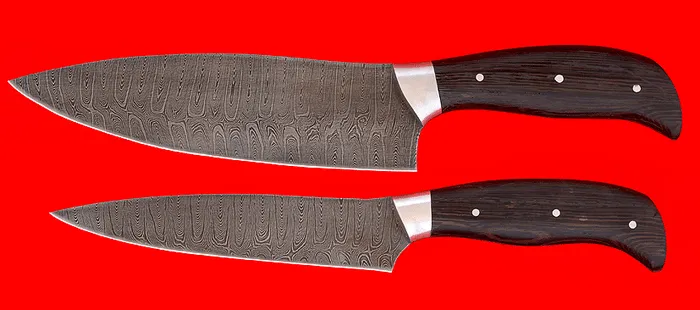 Дамасские ножи с рукояткой
