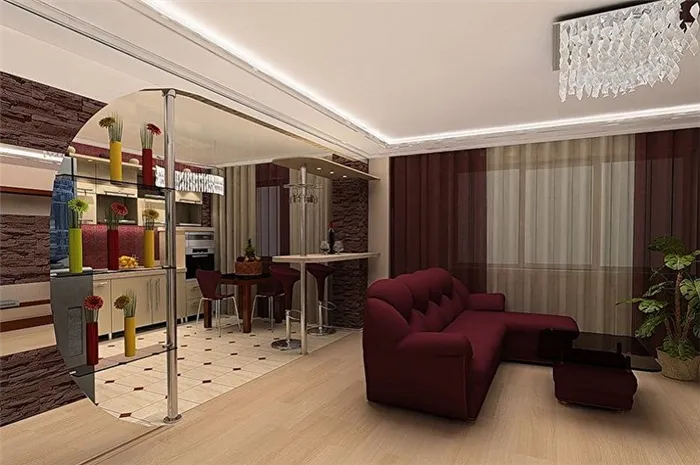 Дизайн гостиной в квартирах - расположение