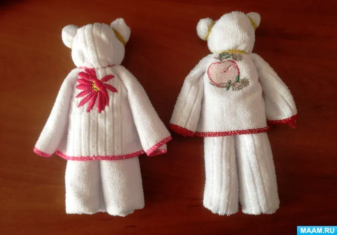 Как сделать медведя из полотенца и резиновых шин: пошаговые инструкции