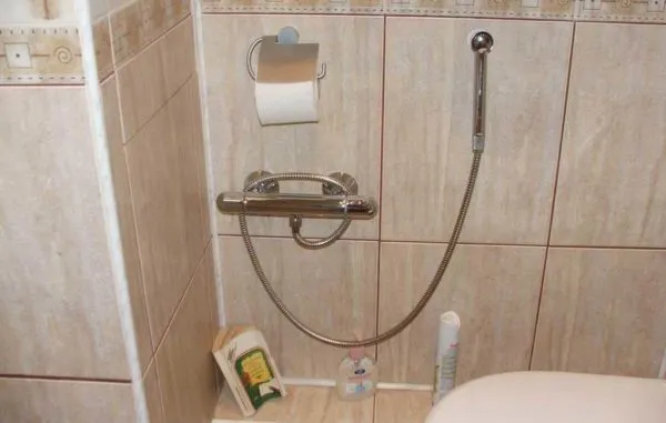 Ручной душ в туалете, встроенный с термостатом