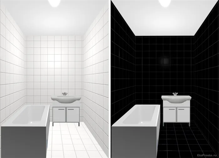 Плитка для маленьких ванных комнат 20x20 см.