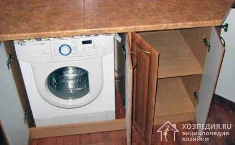 Встраивая прибор под кухонную столешницу, стоит оставить место для средства для мытья посуды.