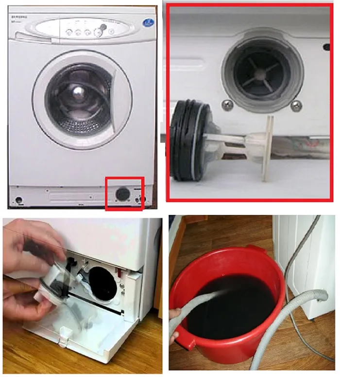 Как слить воду из фильтра стиральной машины шаг за шагом