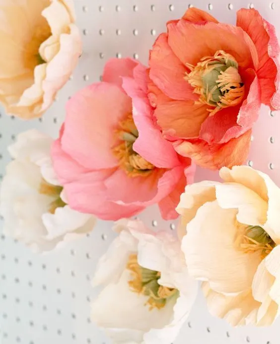 Букет цветов из гофрированной бумаги