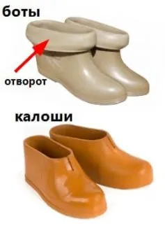 Различия между туфлями и ботинками