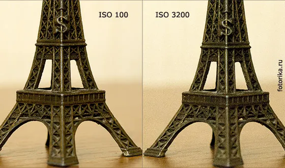 ISO 100 и ISO 3200