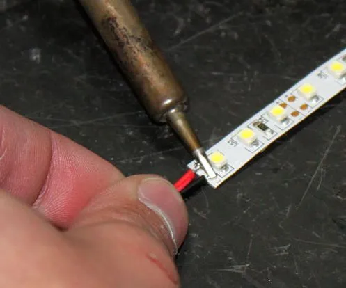 Как соединить светодиодные ленты с помощью сварки