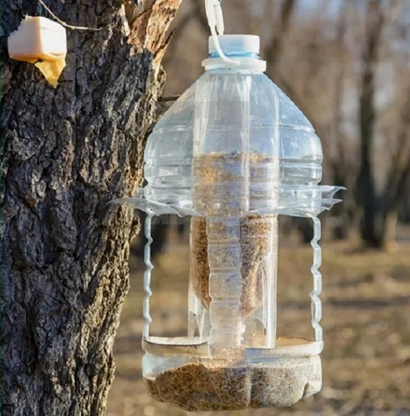 Как сделать кормушки для птиц из бутылок: 1, 2 и 5-литровых бутылок