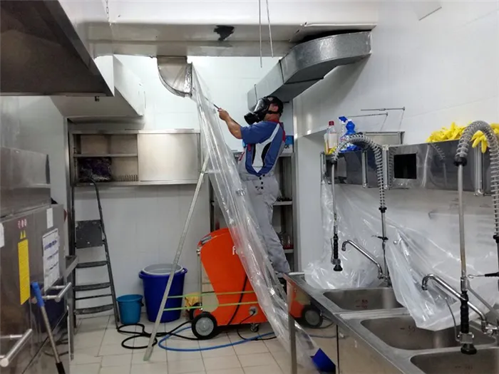Очистка вентиляционных систем в помещениях общественного питания