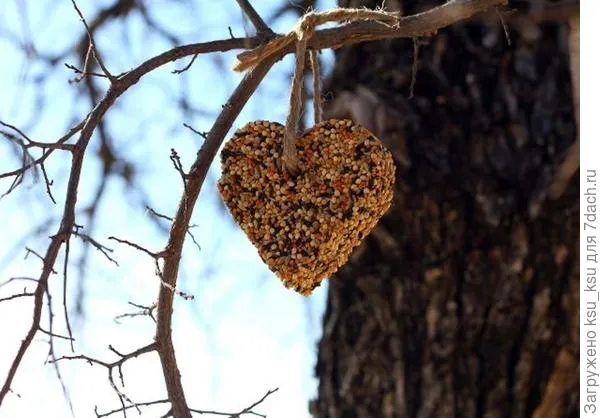 Сердце из кукурузной смеси. Фото с сайта photohome.ru