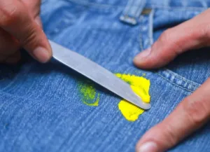Удаление краски с одежды