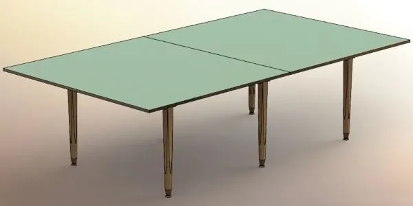 Затягивающая поверхность стола в коробке под ним