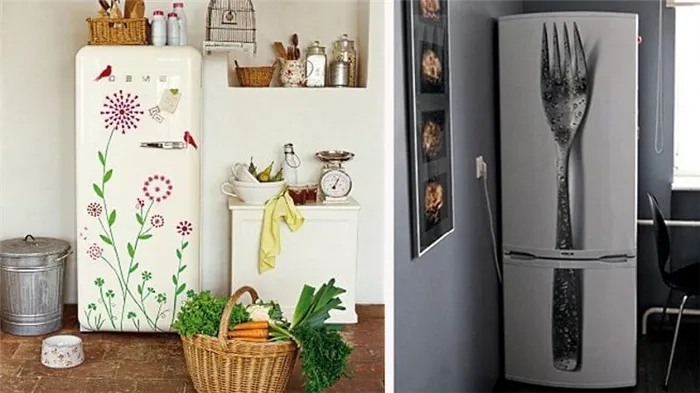 Обновление холодильника снаружи - как изменить цвет