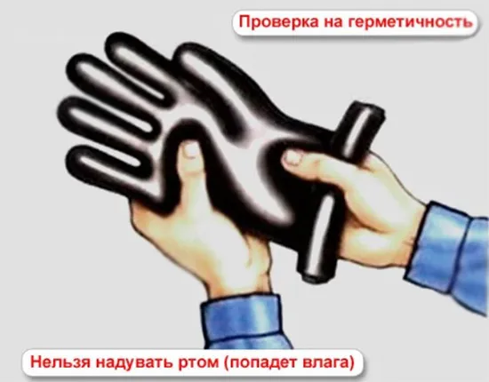 Контроль перчаток