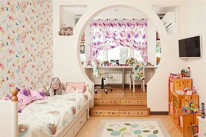 Границы комнаты для родителей и ребенка - границы комнаты с помощью перегородок