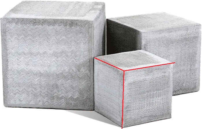 Куб из бетона со сторонами 10 см