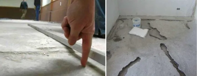 Чтобы определить, чем уплотнить неровности бетонного пола, необходимо знать толщину выравнивающего слоя