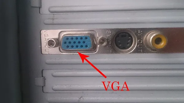 Пример подключения VGA